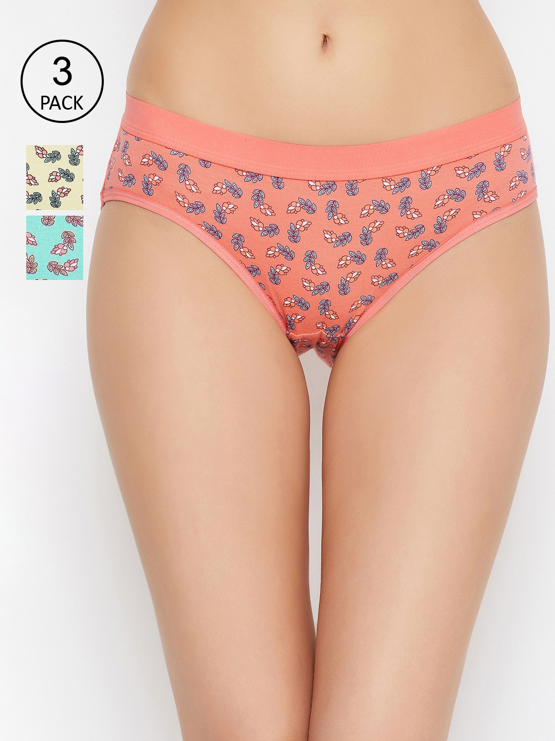 ALIZA Women Pack Of 3 Assorted Hipster Briefs