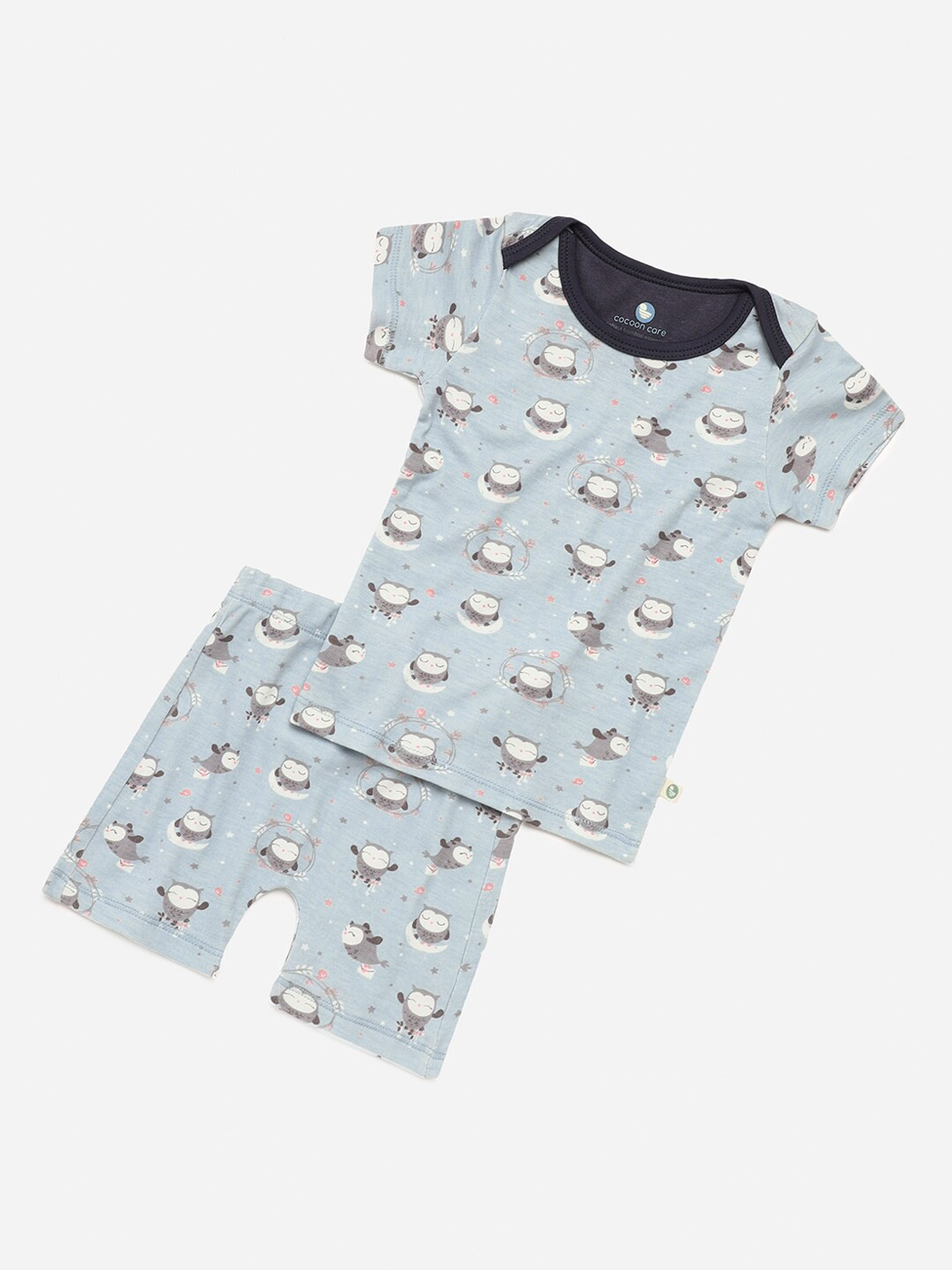 cocoon care Unisex Kids Grey Sustainable Clothing Set