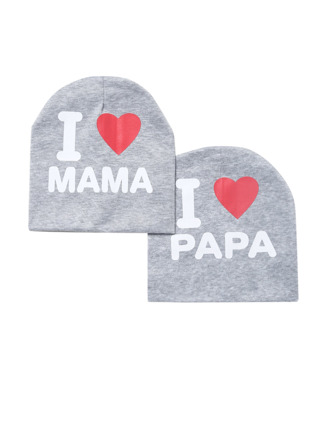 EL REGALO Kids Pack of 2 Grey Melange Printed Caps
