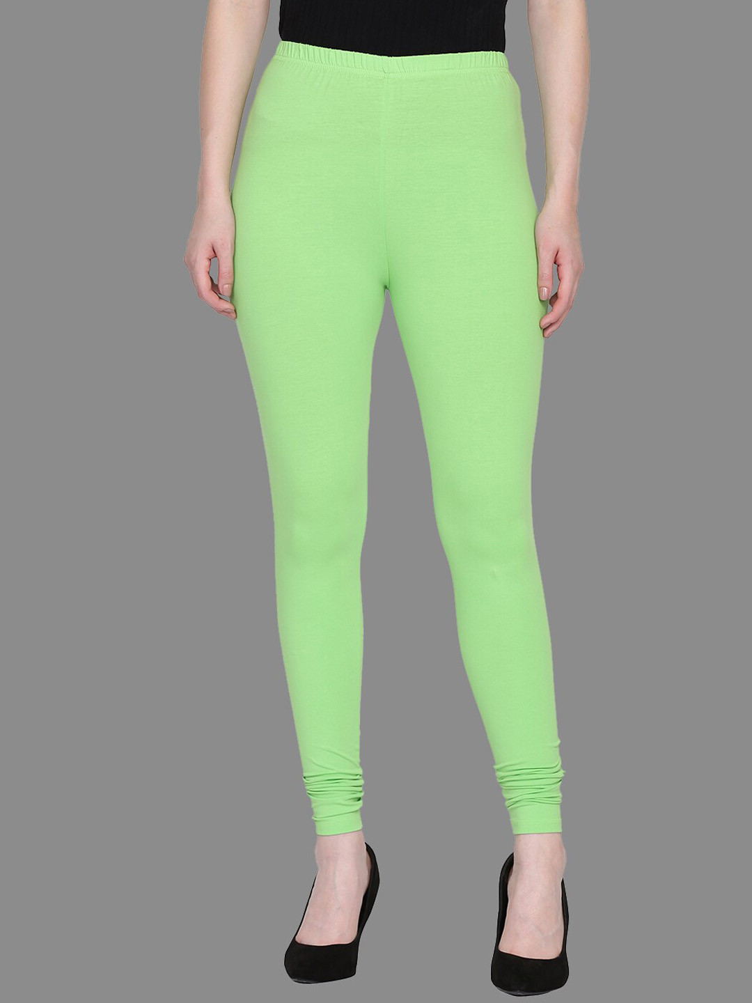 SPIFFY Green Churidar Leggings