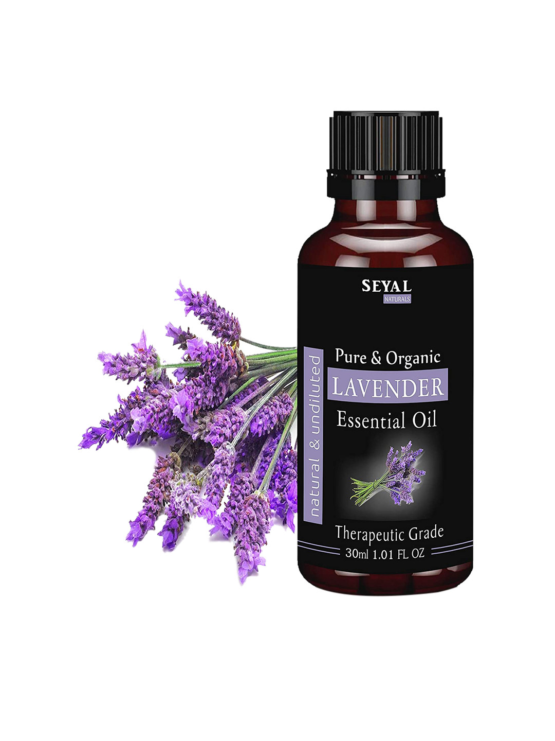 Seyal Pure & Organic Therapeutic Grade Lavender Essential Oil for Skin, Hair & Aroma- 30ml