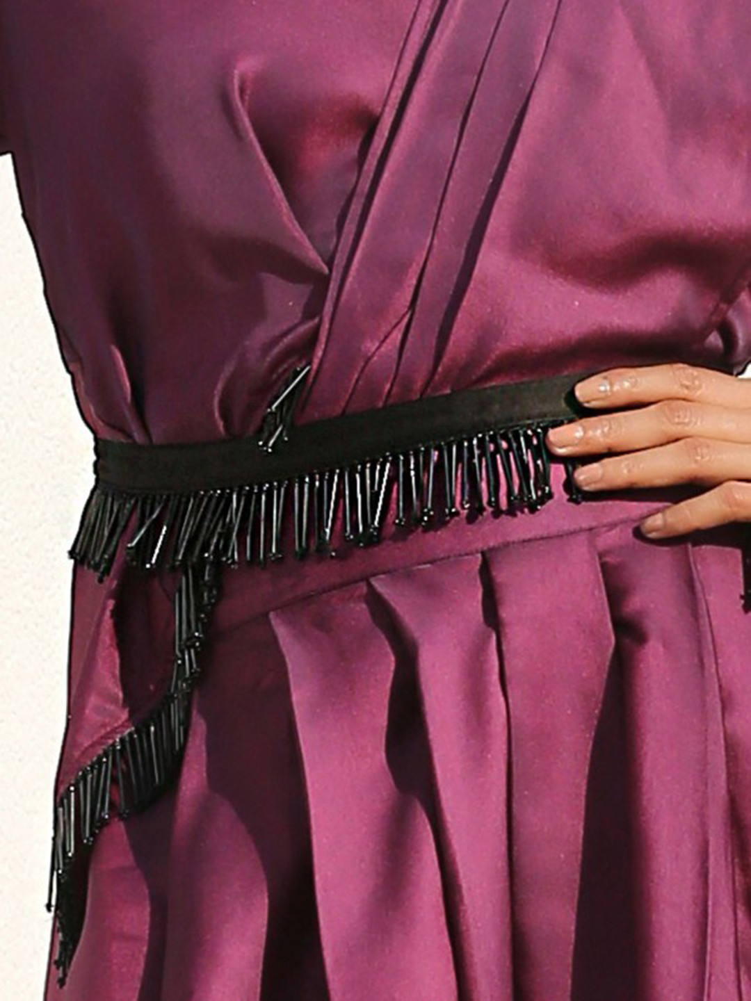 Swtantra Women Black Embellished Waist Chain