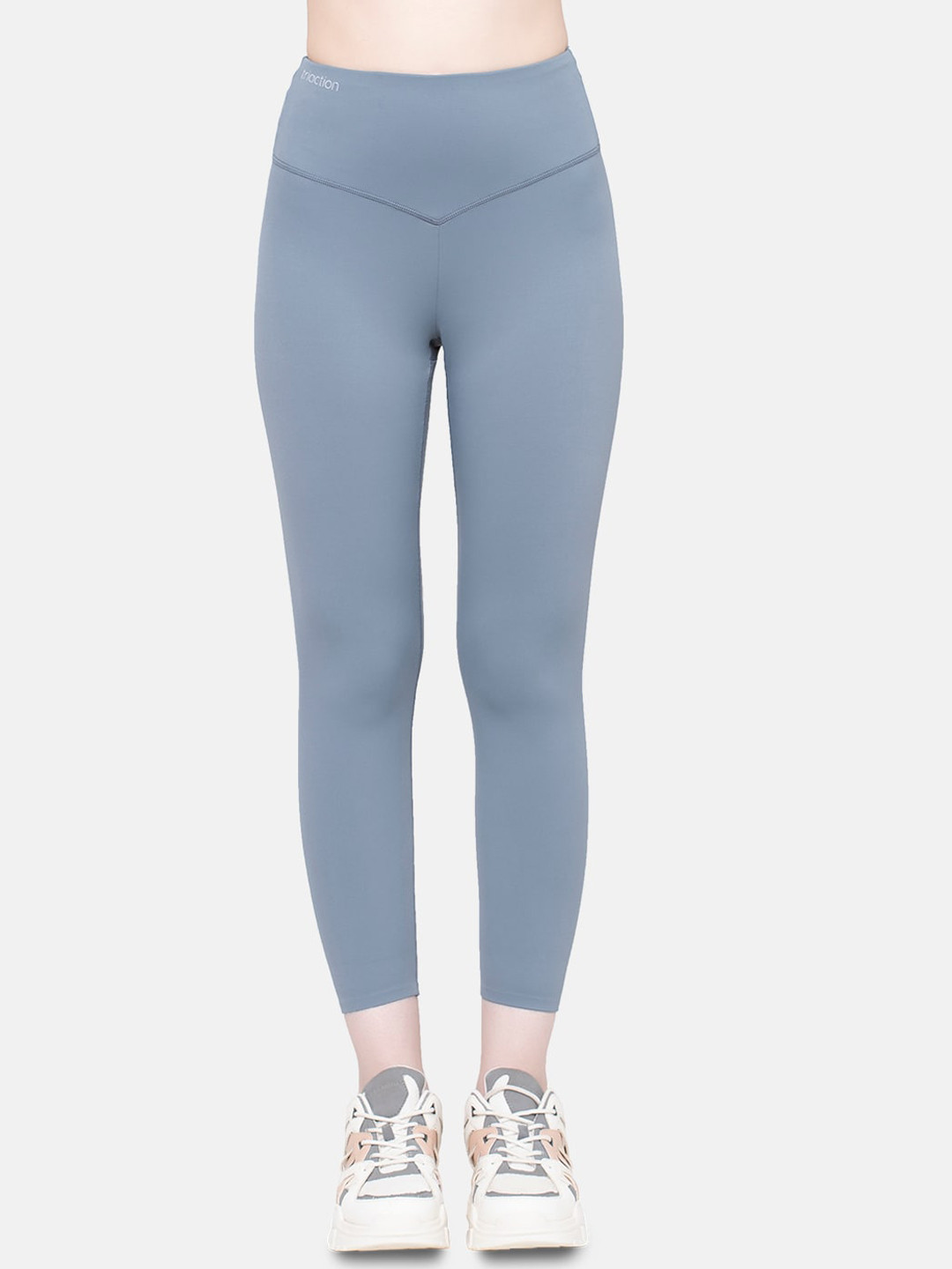 Triumph Grey High Waist Tummy Control Sports Tights