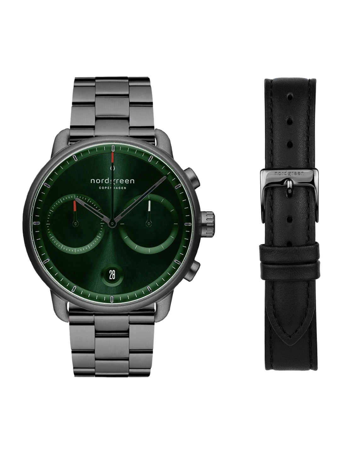 Nordgreen Men Dial & Stainless Steel Bracelet Style Straps Analogue Watch PI42GM3LGUGSLEBL
