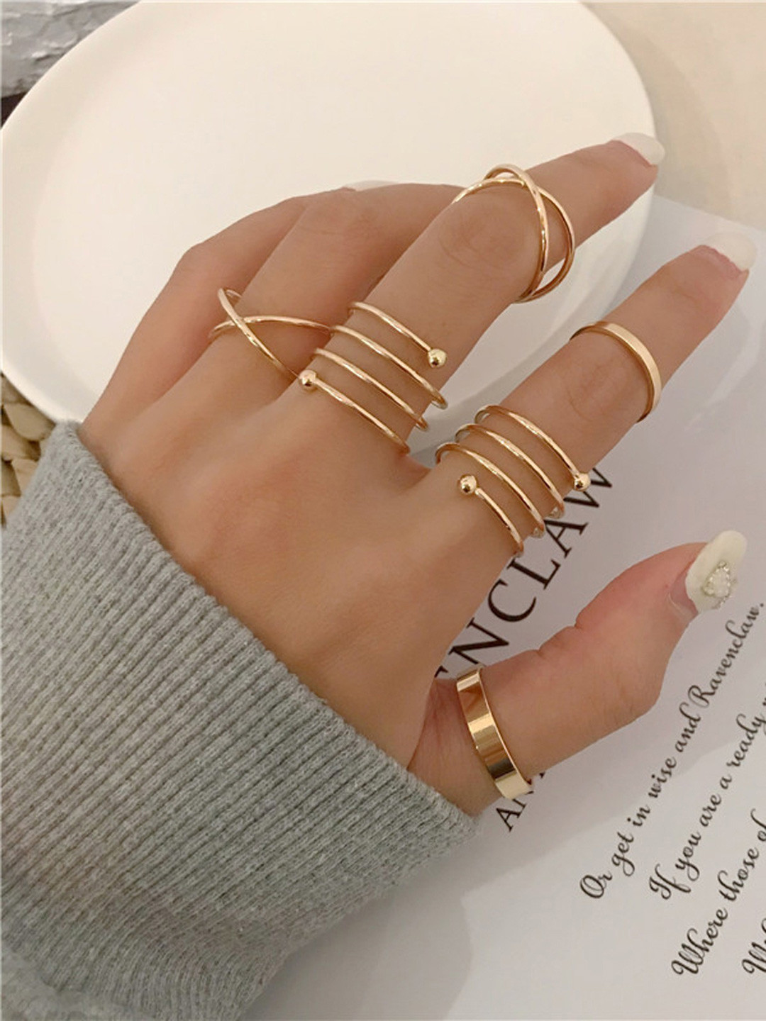 Shining Diva Cute Cheap Fashion Rings Buy Shining Diva Fashion Set