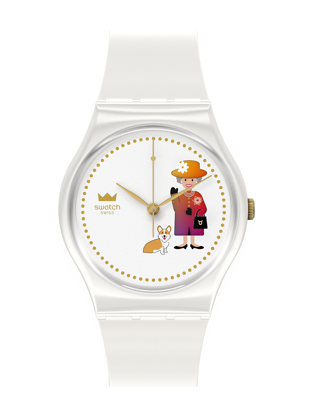 Swatch Unisex Skeleton Dial & Straps Analogue Watch GZ711