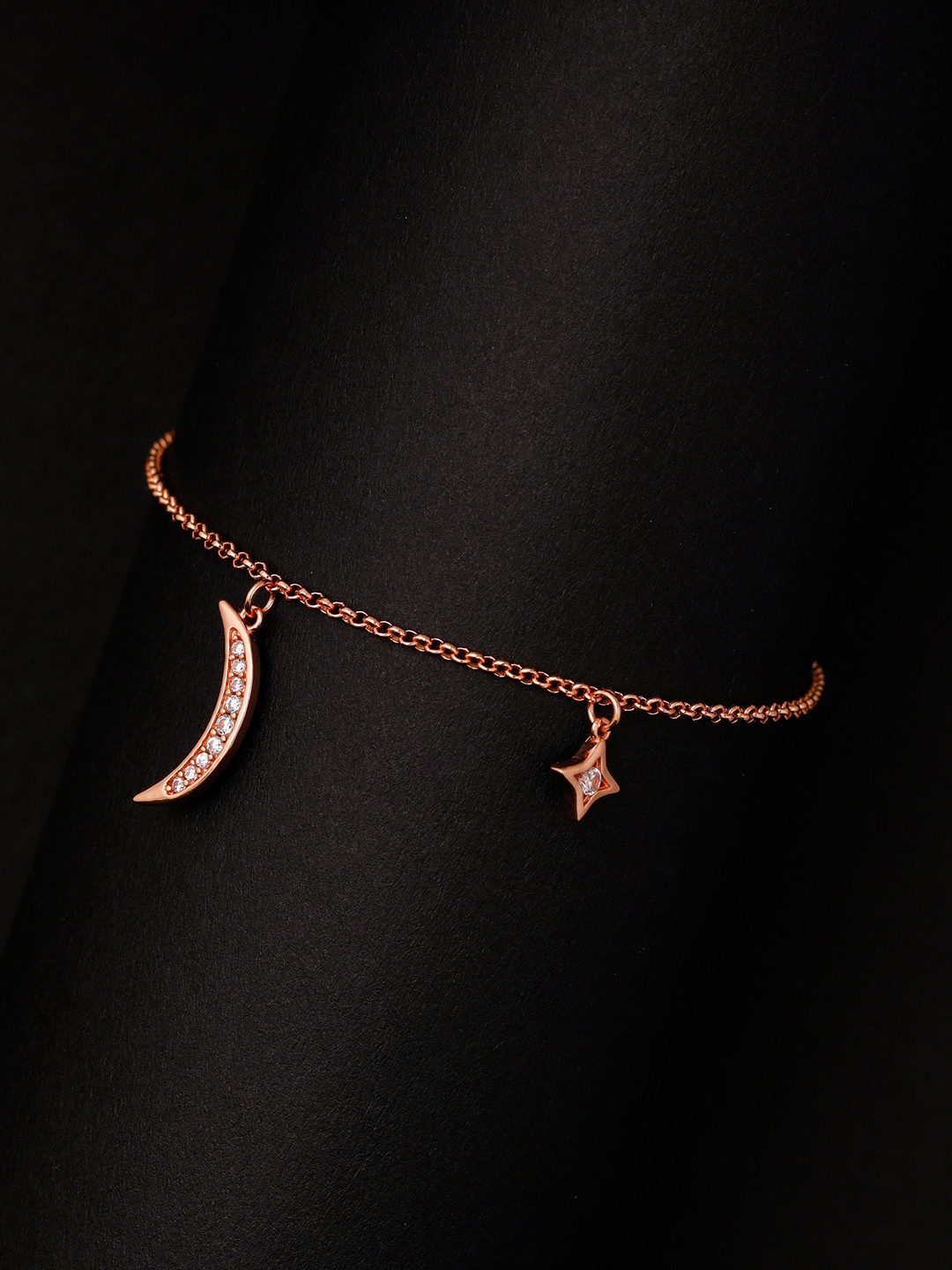 GIVA Woman 925 Sterling Silver Rose Gold Love From Stars Bracelet