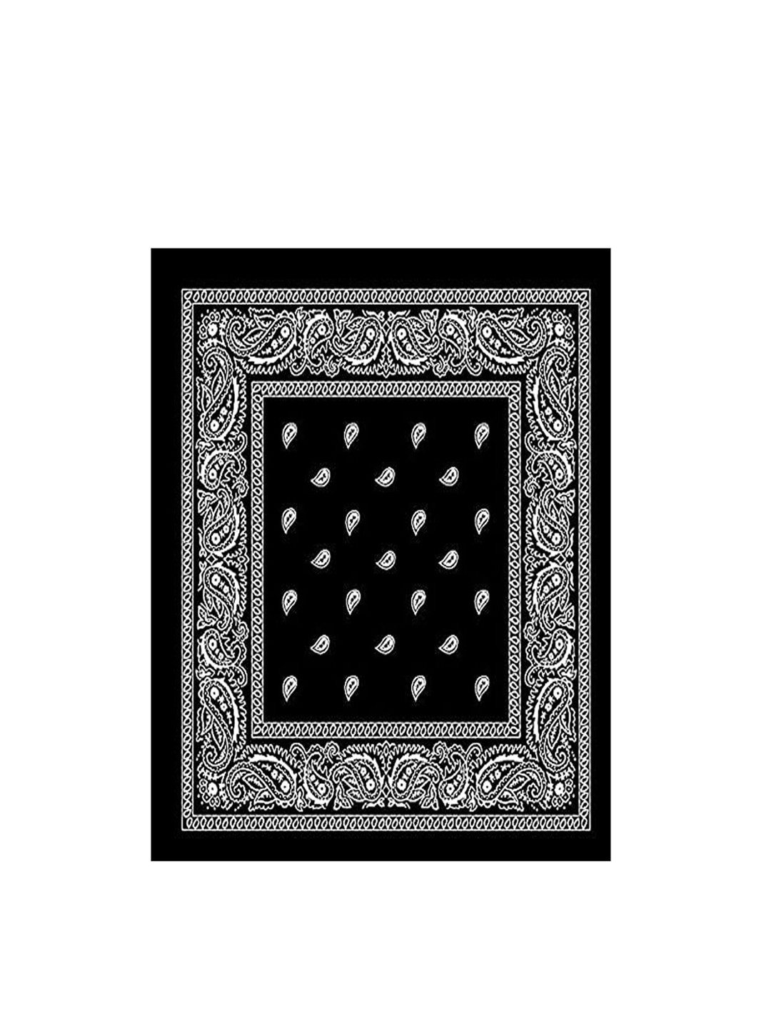 Aadikart Unisex Black Printed Anti Microbial Multipurpose Bandana Headband