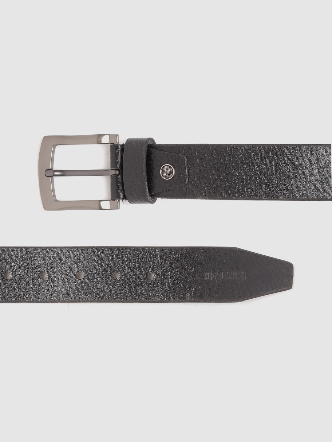 HIGHLANDER Men Black Abstract Textured Belt