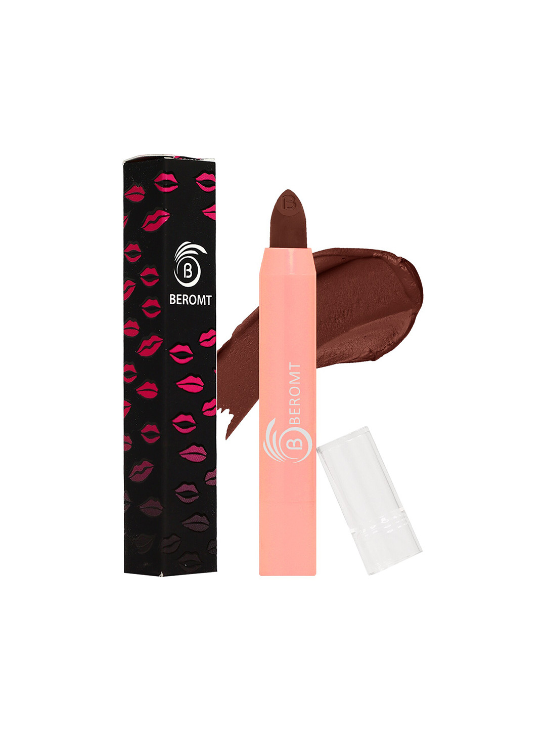 BEROMT Smudge Proof Perfect Pout Long-Lasting Matte Lip Crayon - Dont Bluff BLC01