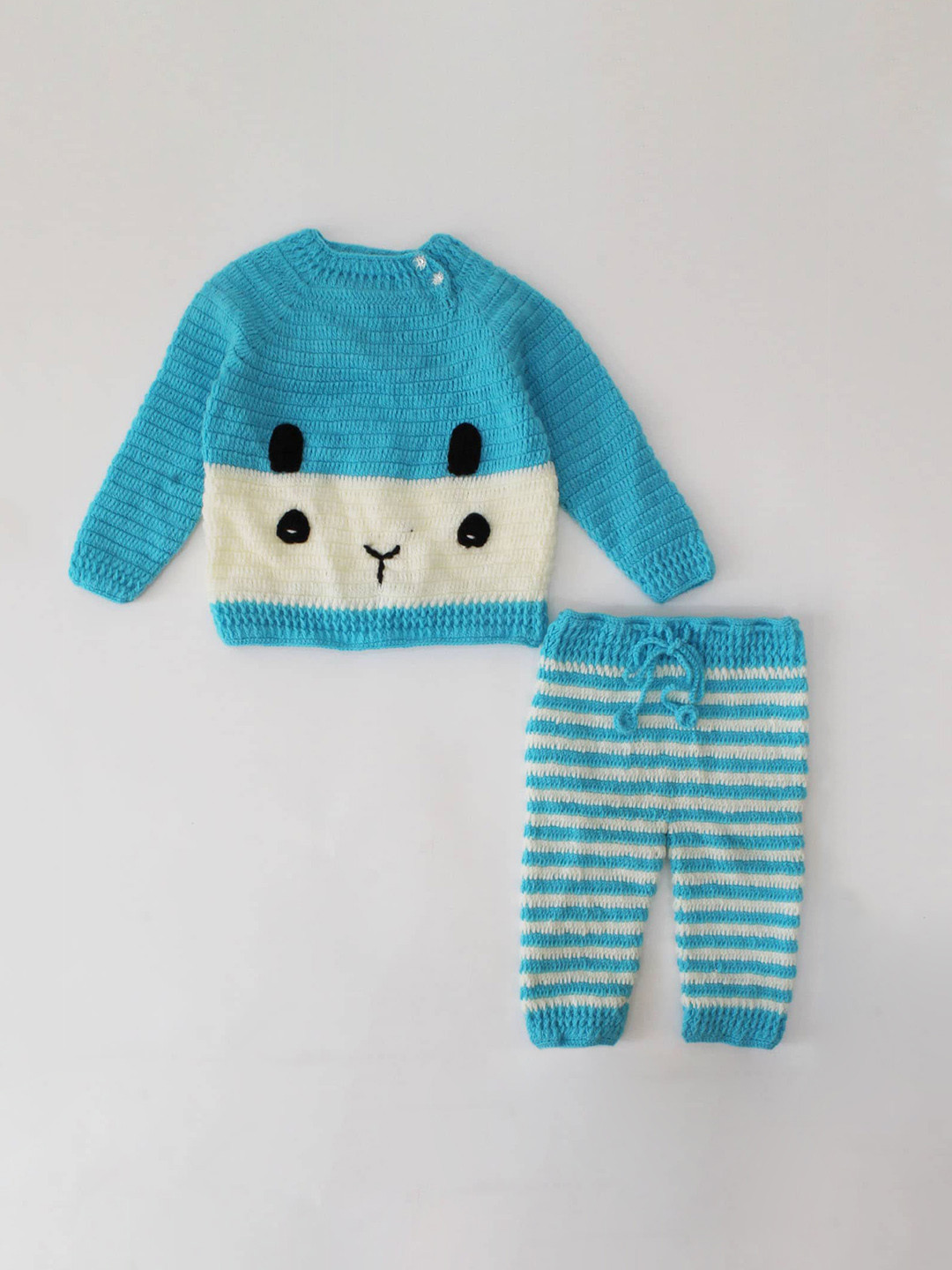 Woonie Unisex Kids White Clothing Set