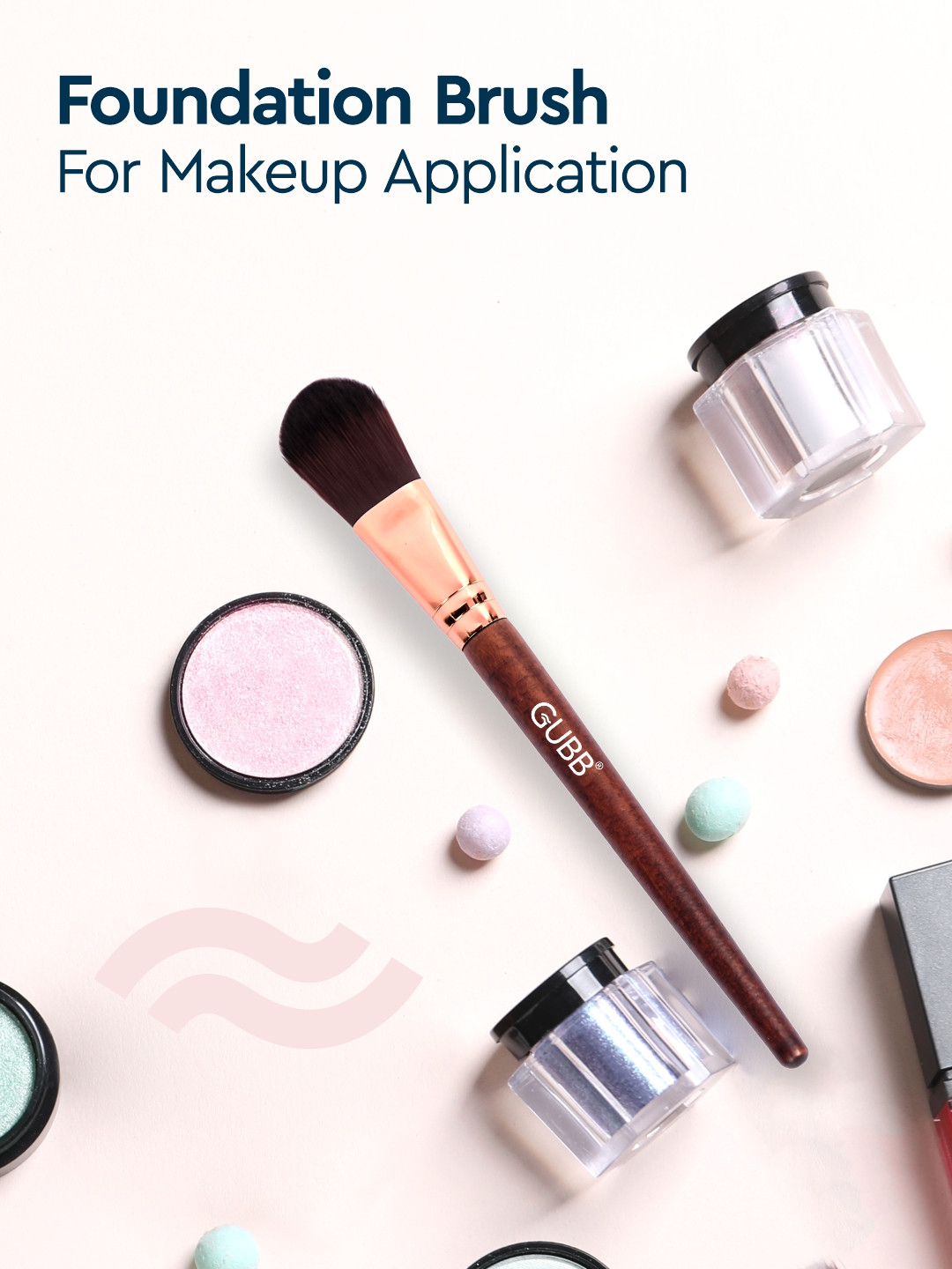 GUBB Women Multicoloured Foundation Makeup Brush