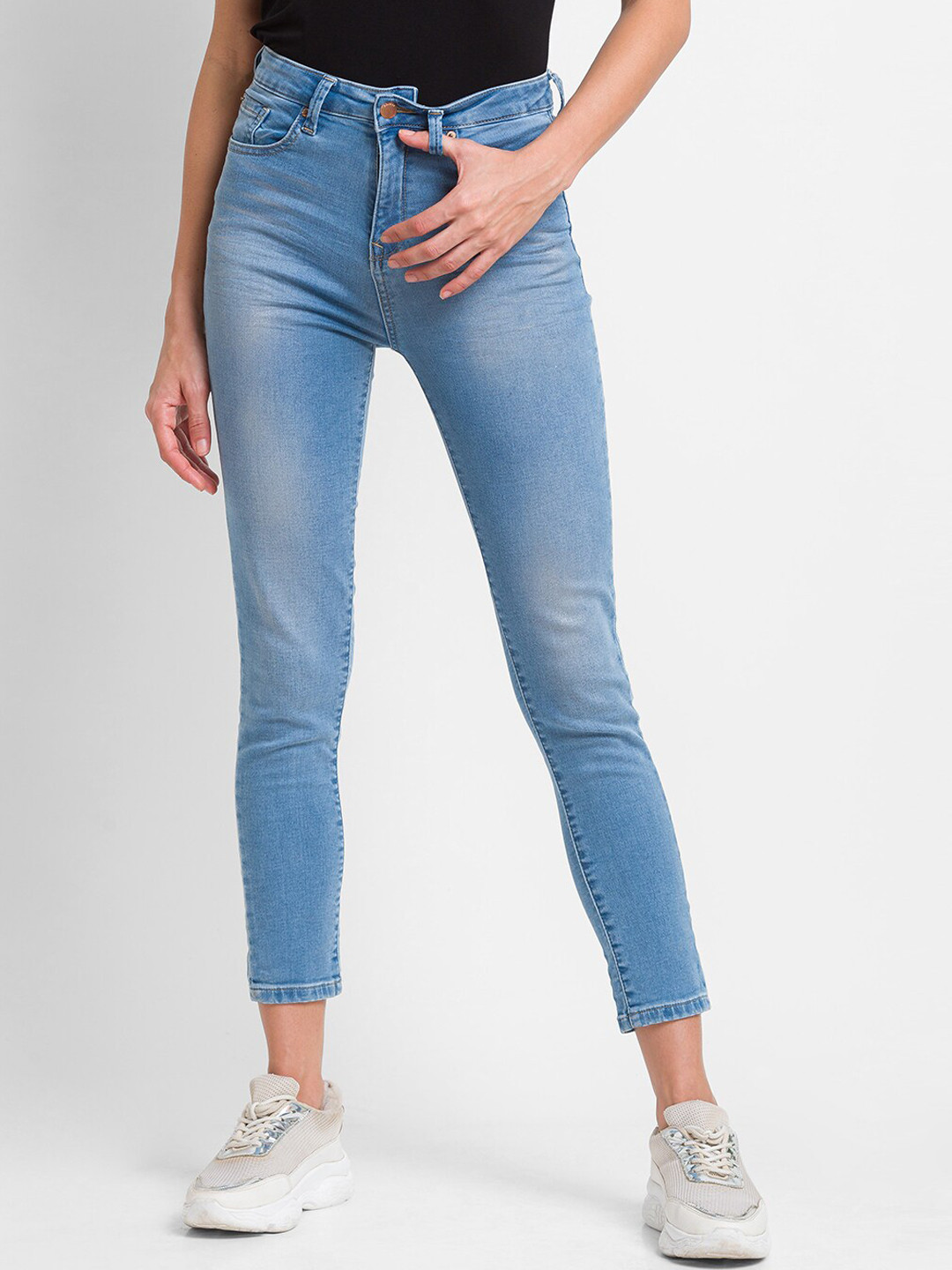 SPYKAR Women Blue Alicia Super Skinny Fit Light Fade Jeans