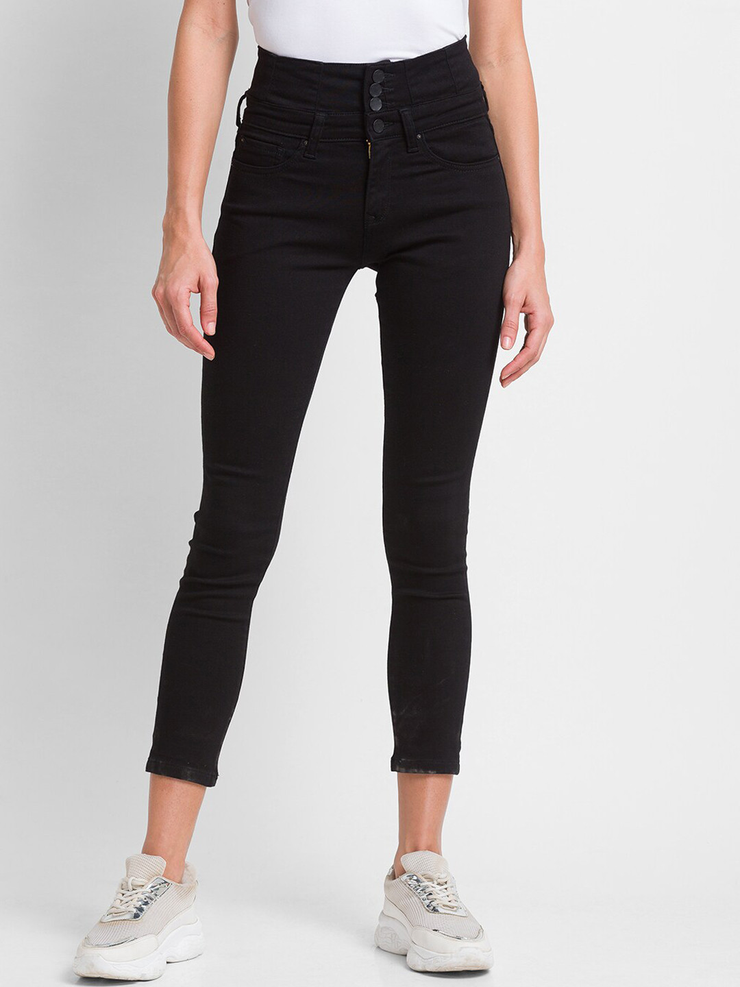 SPYKAR Women Black Alicia Super Skinny Fit Jeans