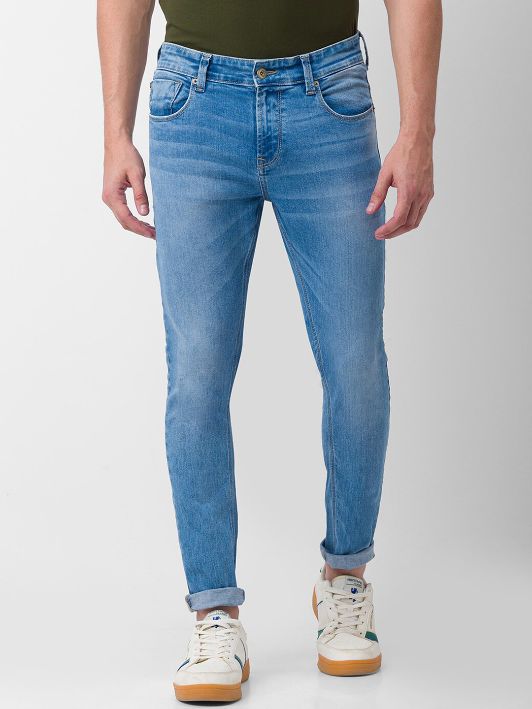 SPYKAR Men Blue Kano Slim Fit Light Fade Jeans