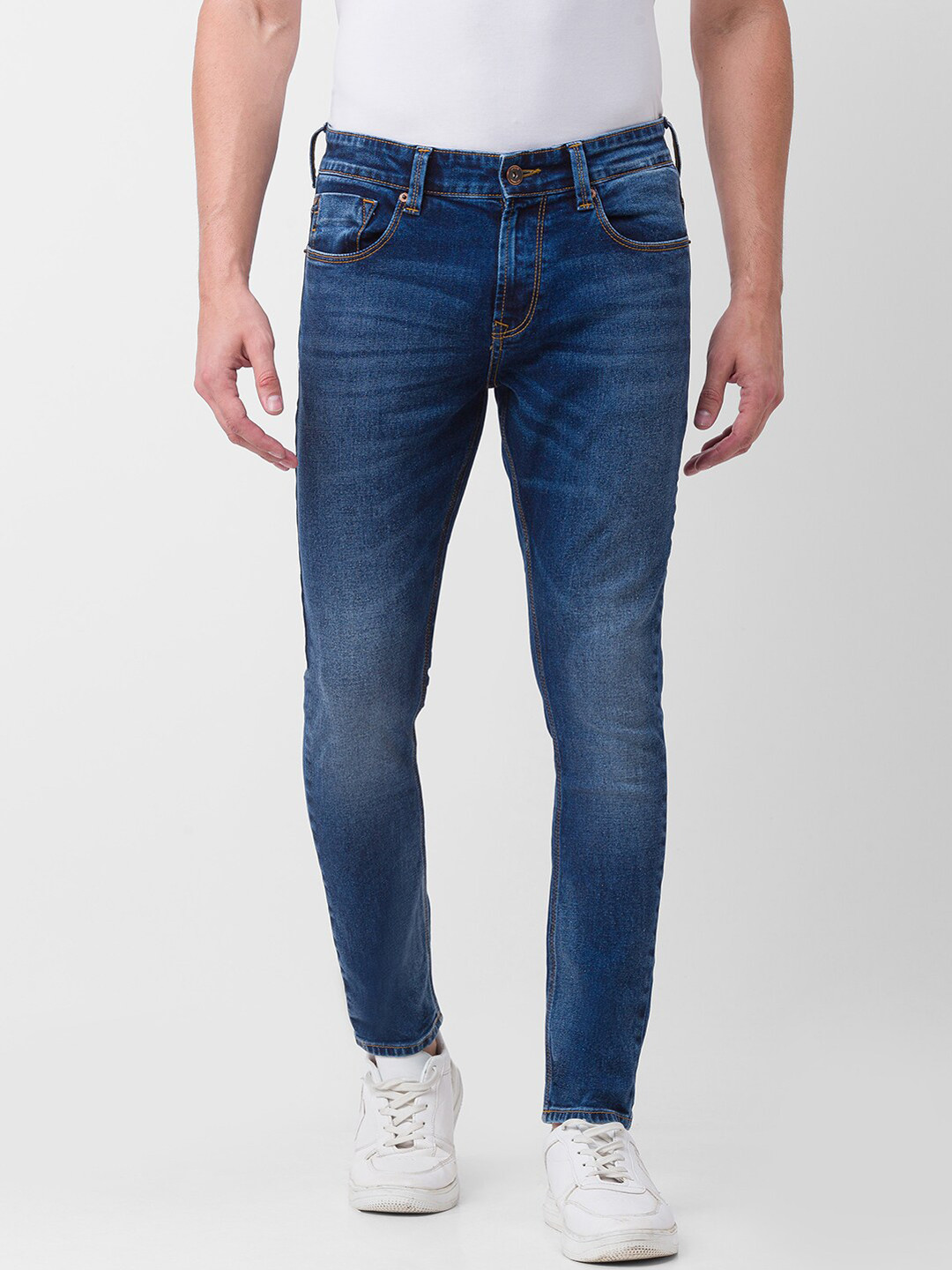 SPYKAR Men Blue Kano Slim Fit Light Fade Jeans