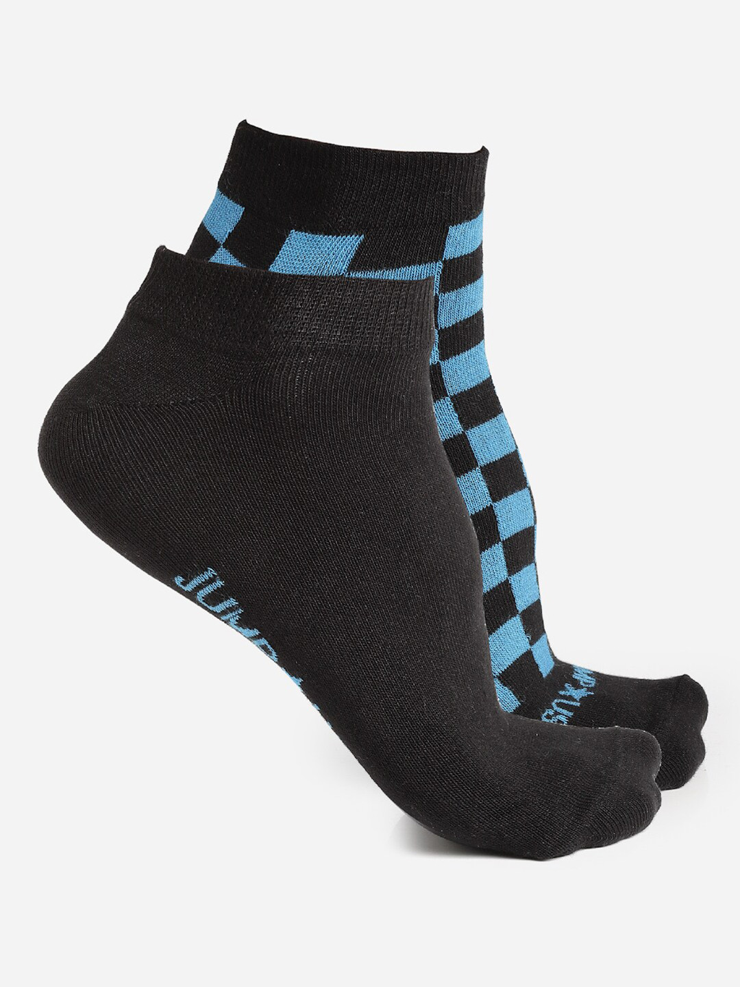 JUMP USA Women Pack Of 2 Bamboo Patterned Ankle Length Socks