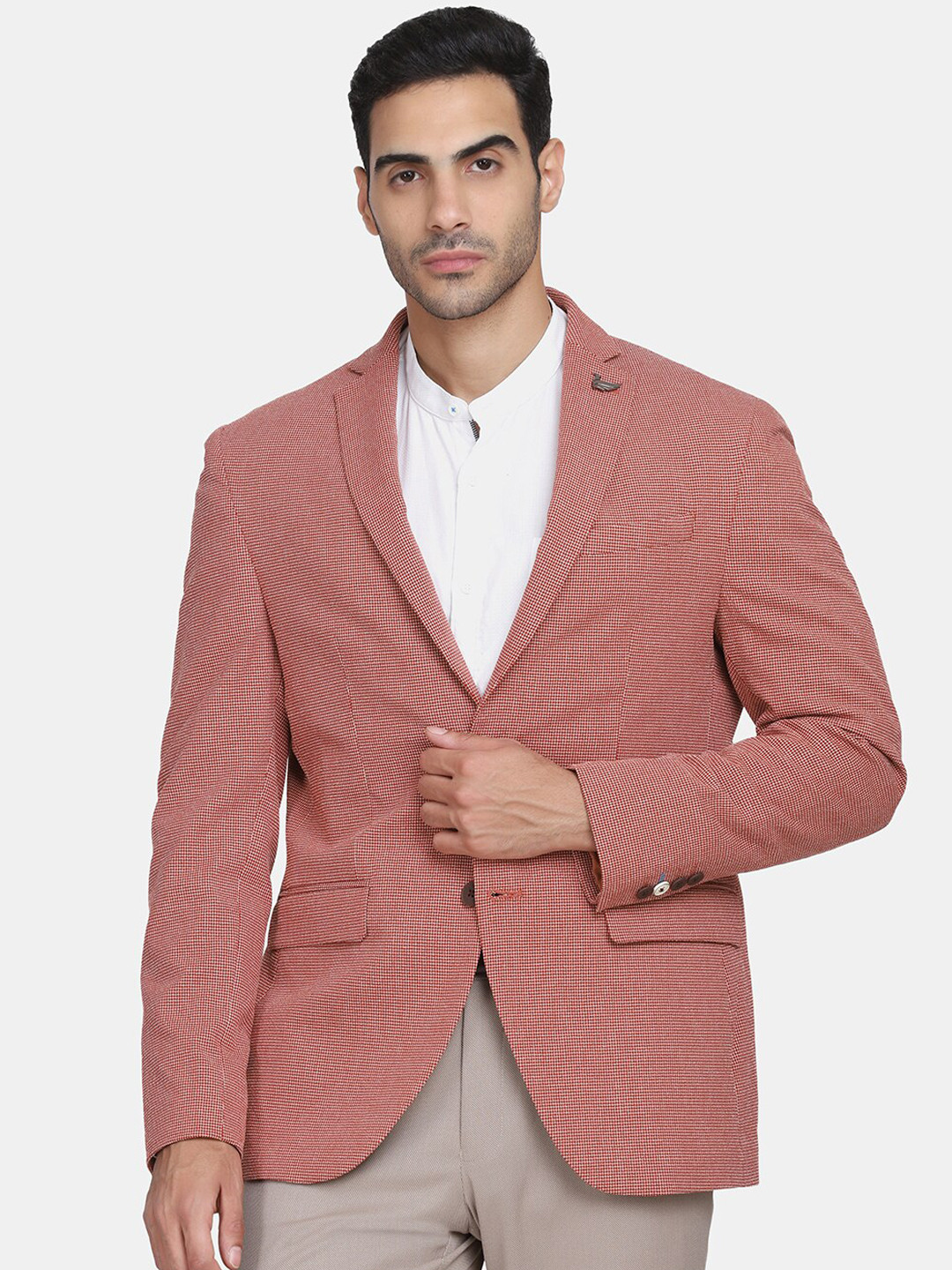 Blackberrys Textured Single-Breasted Blazer
