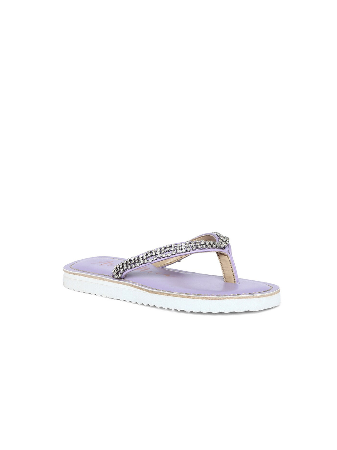 Aria Nica Girls Lavender Open Toe Flats