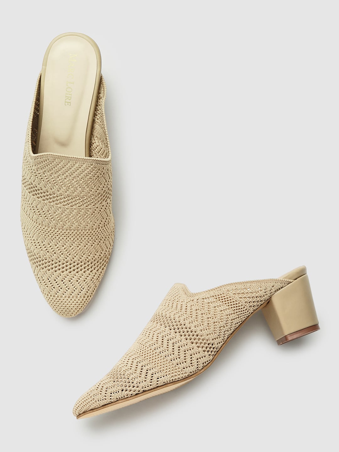 Woven flat online mules
