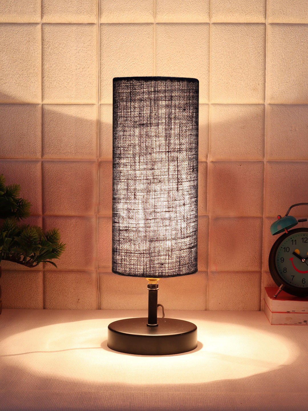 Devansh Blue Textured Table Lamps