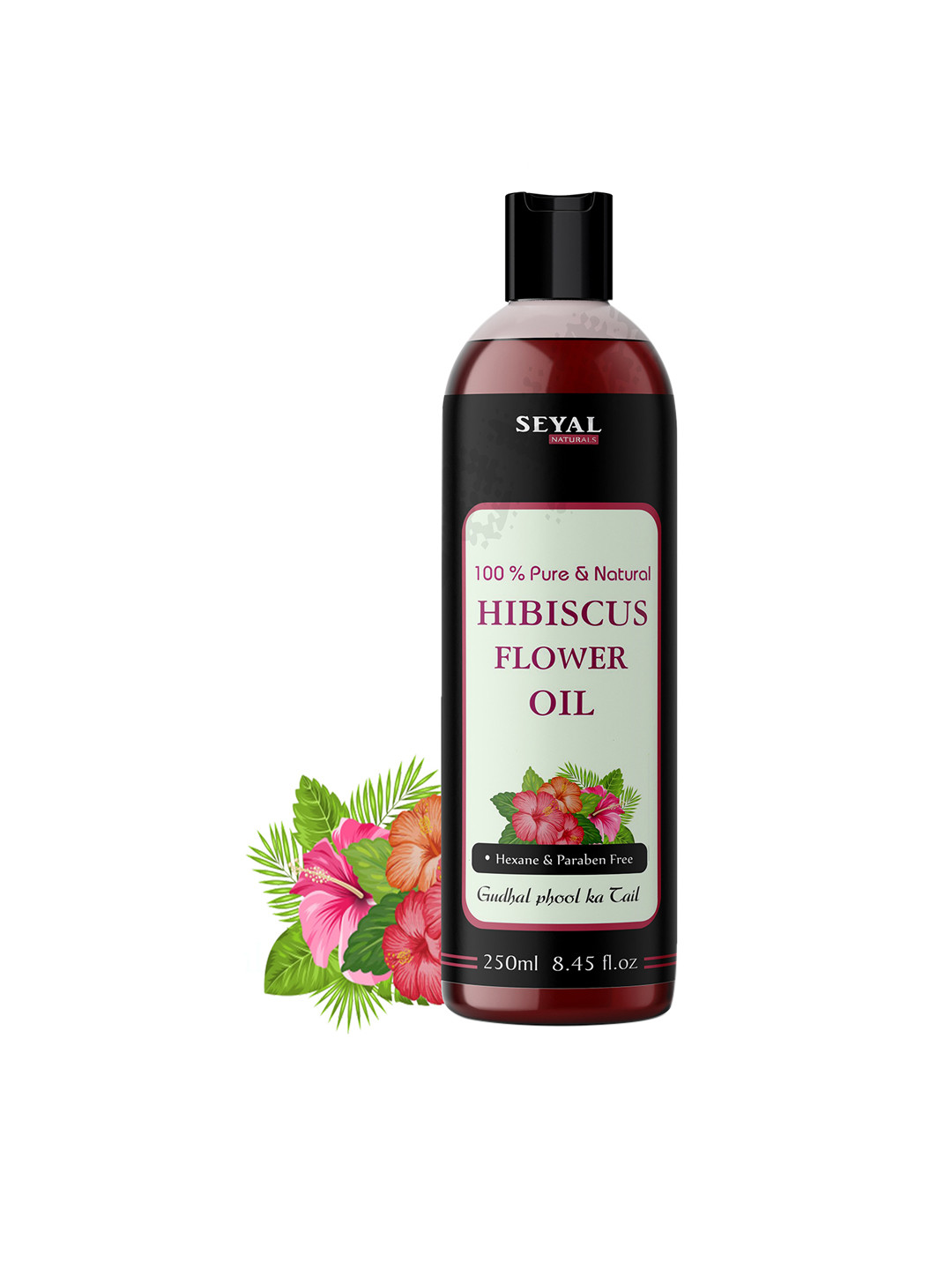 Seyal Red Hibiscus 100% Pure & Natural Hair Oil 250 ml