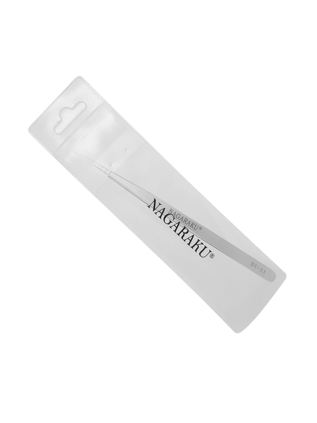 NAGARAKU Silver-Toned Eyelash Extension Stainless Steel Accurate Tweezer - ST11