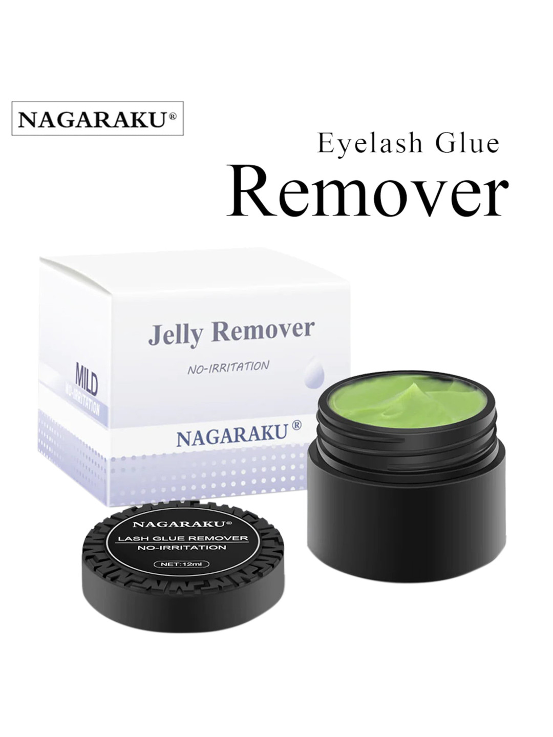 NAGARAKU Black Eyelash Extension Glue Remover-12ml