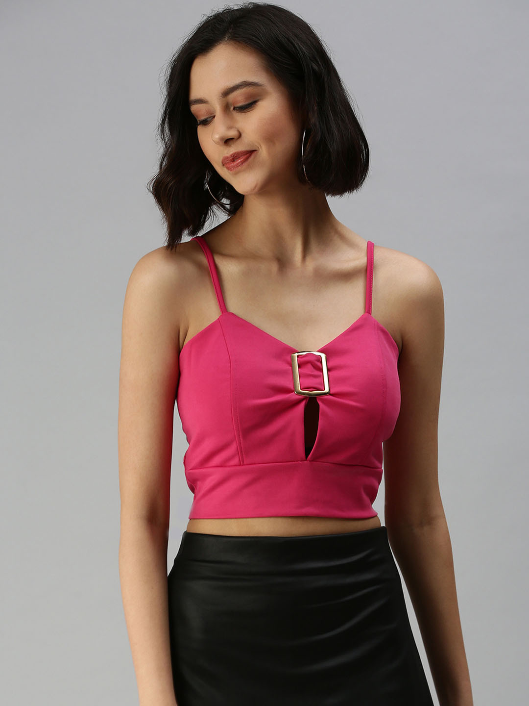 SHOWOFF Pink Crop Top