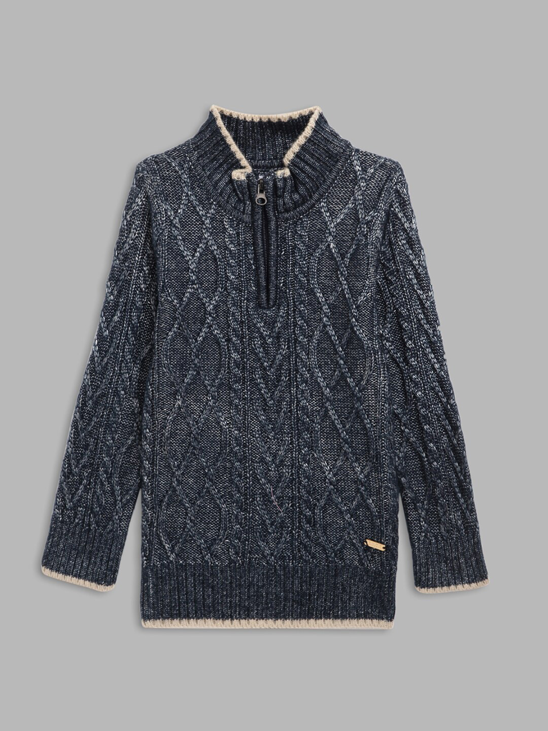 Blue Giraffe Boys Navy Blue Speckled Pullover