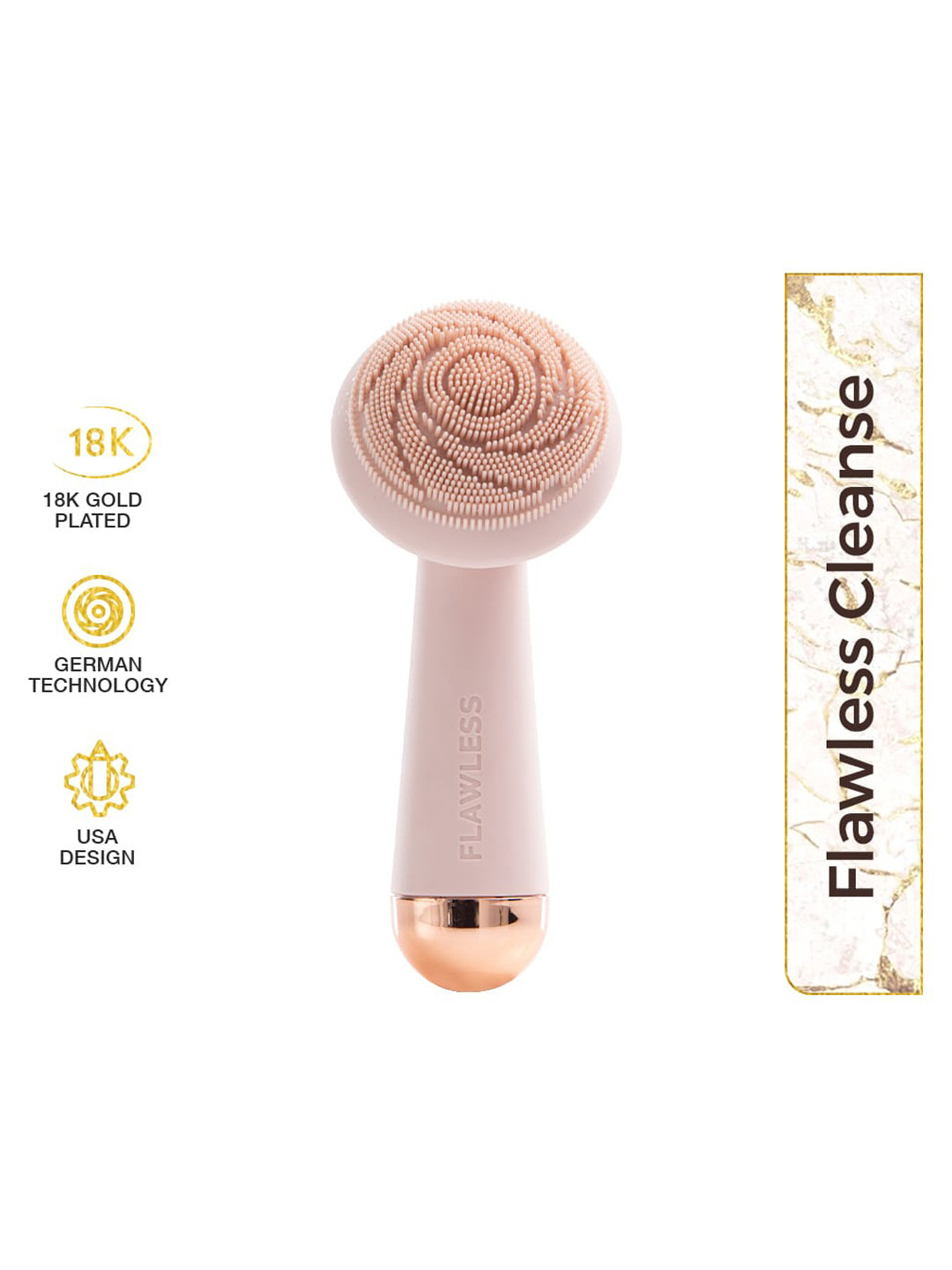 FLAWLESS Finishing Touch Cleanse Electric Face Cleanser - Pink