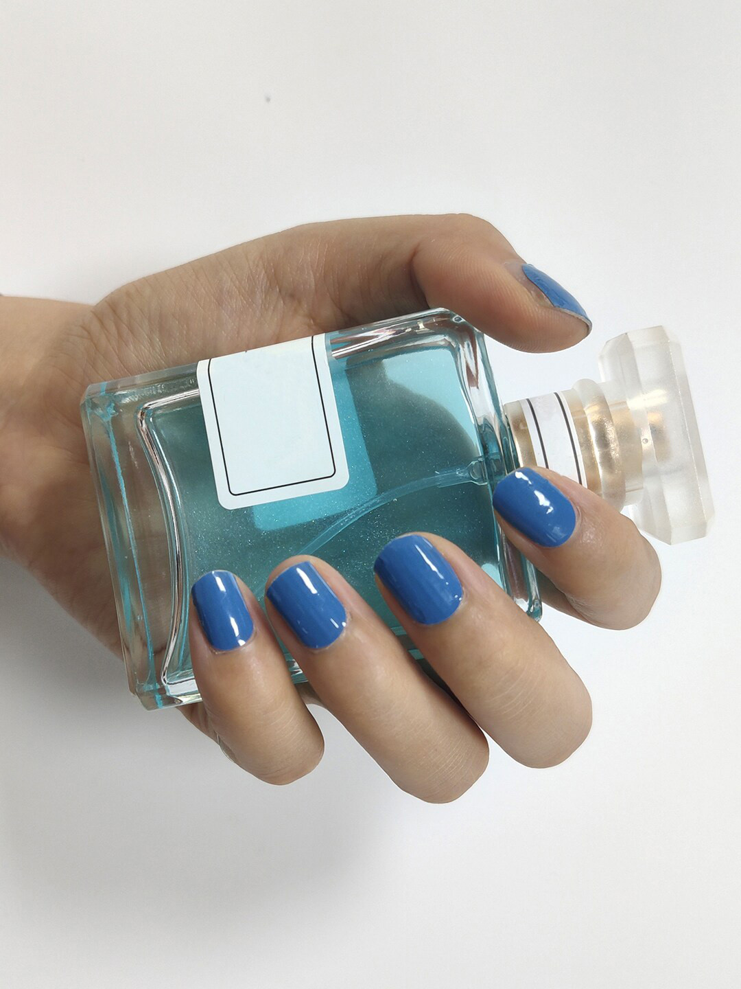 NOYMI 20 Pcs Nail Patch Applique DIY Nail Art Decoration Stickers - Blue FW1023