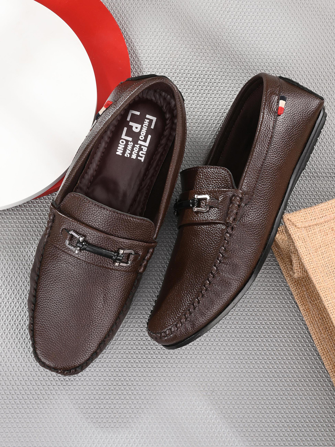 Hundo P Men Brown Loafers