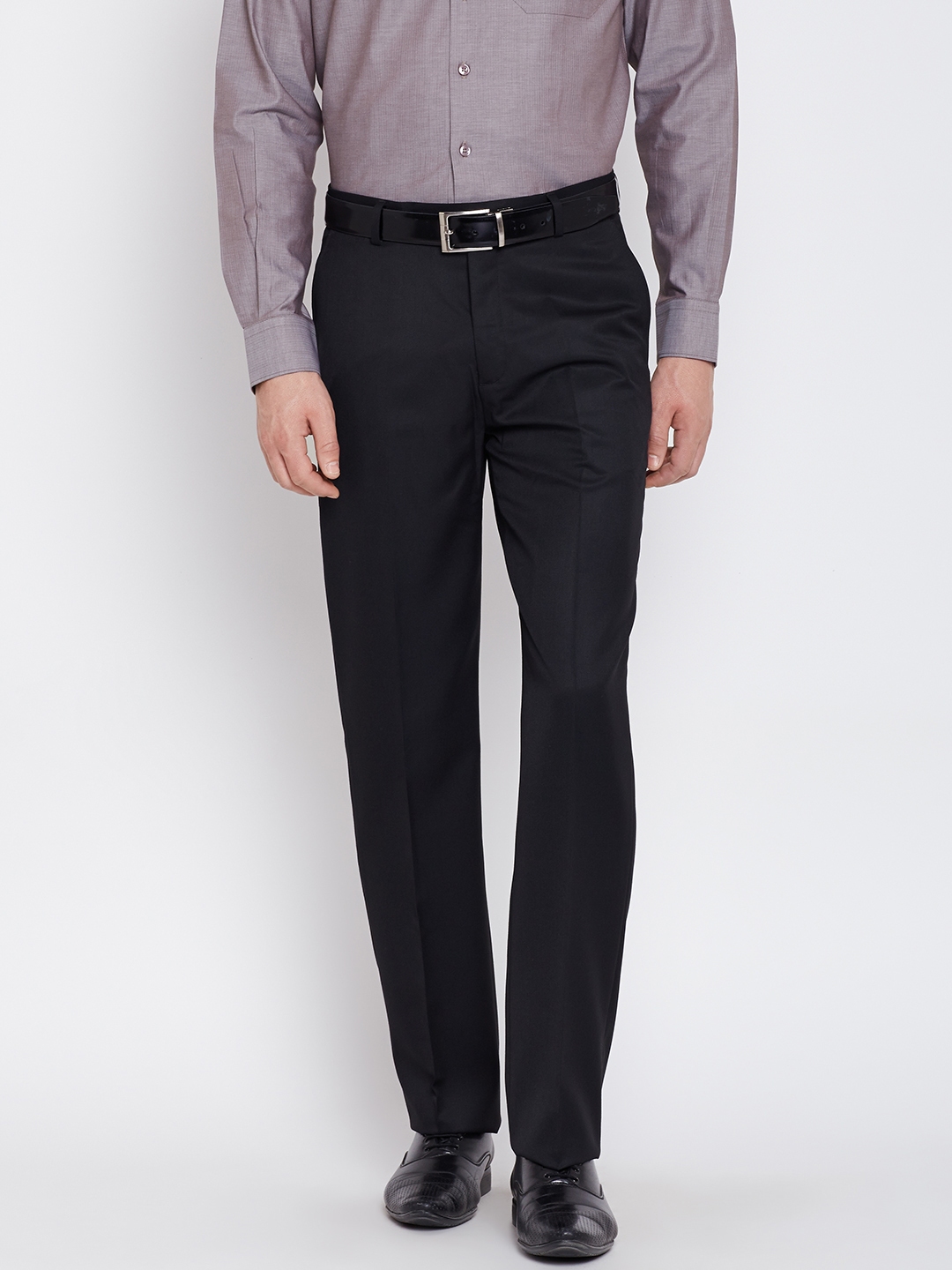 Buy WILLS LIFESTYLE Mens Slim Fit Solid Formal Trousers  Shoppers Stop