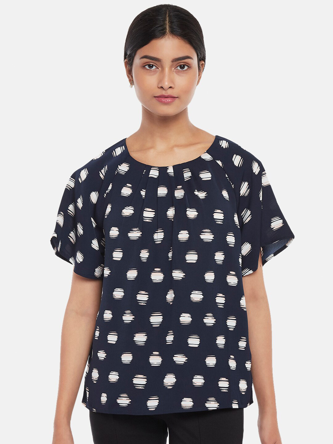 Annabelle by Pantaloons Blue Print Top