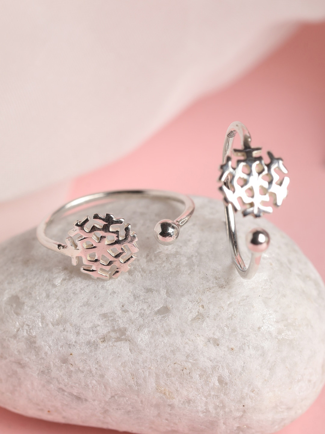 CLARA 925 Sterling Silver Adjustable Toe Rings