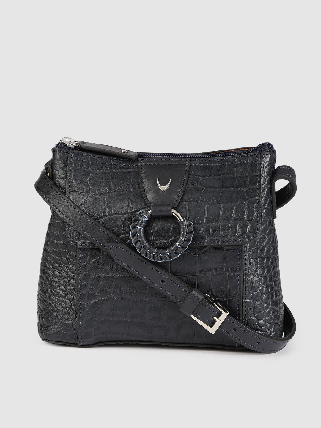 Hidesign Textured Leather Structured Sling Bag