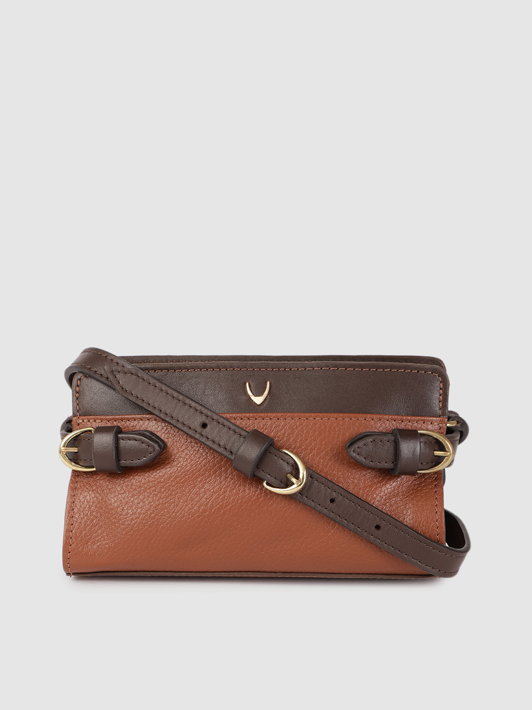 Hidesign Tan Brown Leather Sling Bag