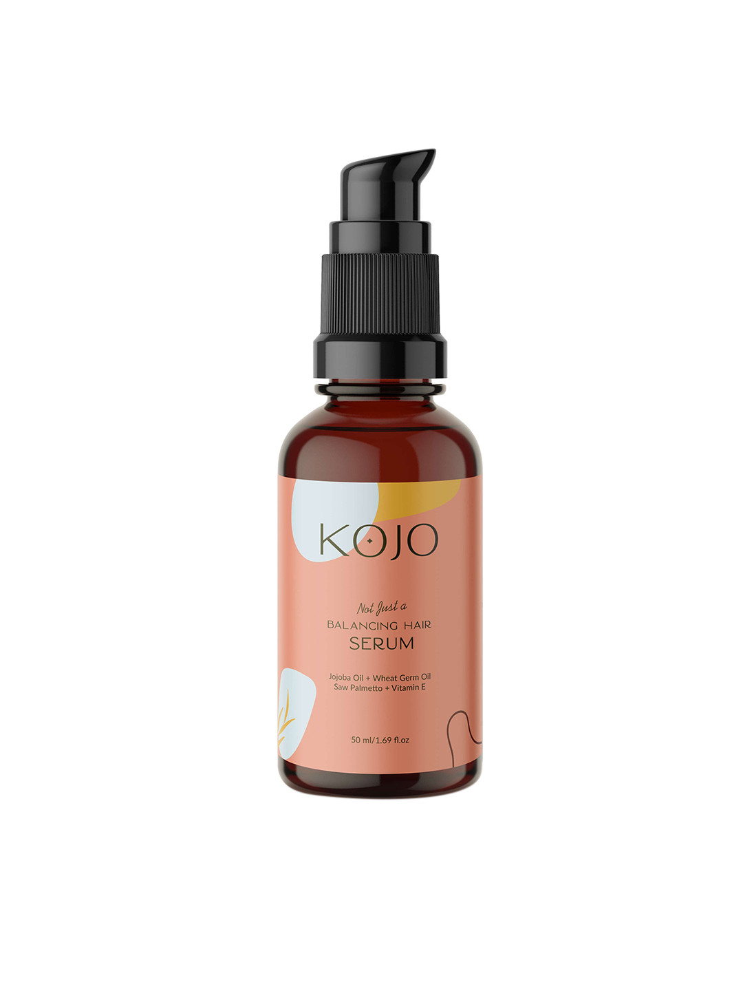 KOJO Cruelty Free Balancing Hair Serum with Jojoba Oil & Wheat Germ Oil - 50 ml