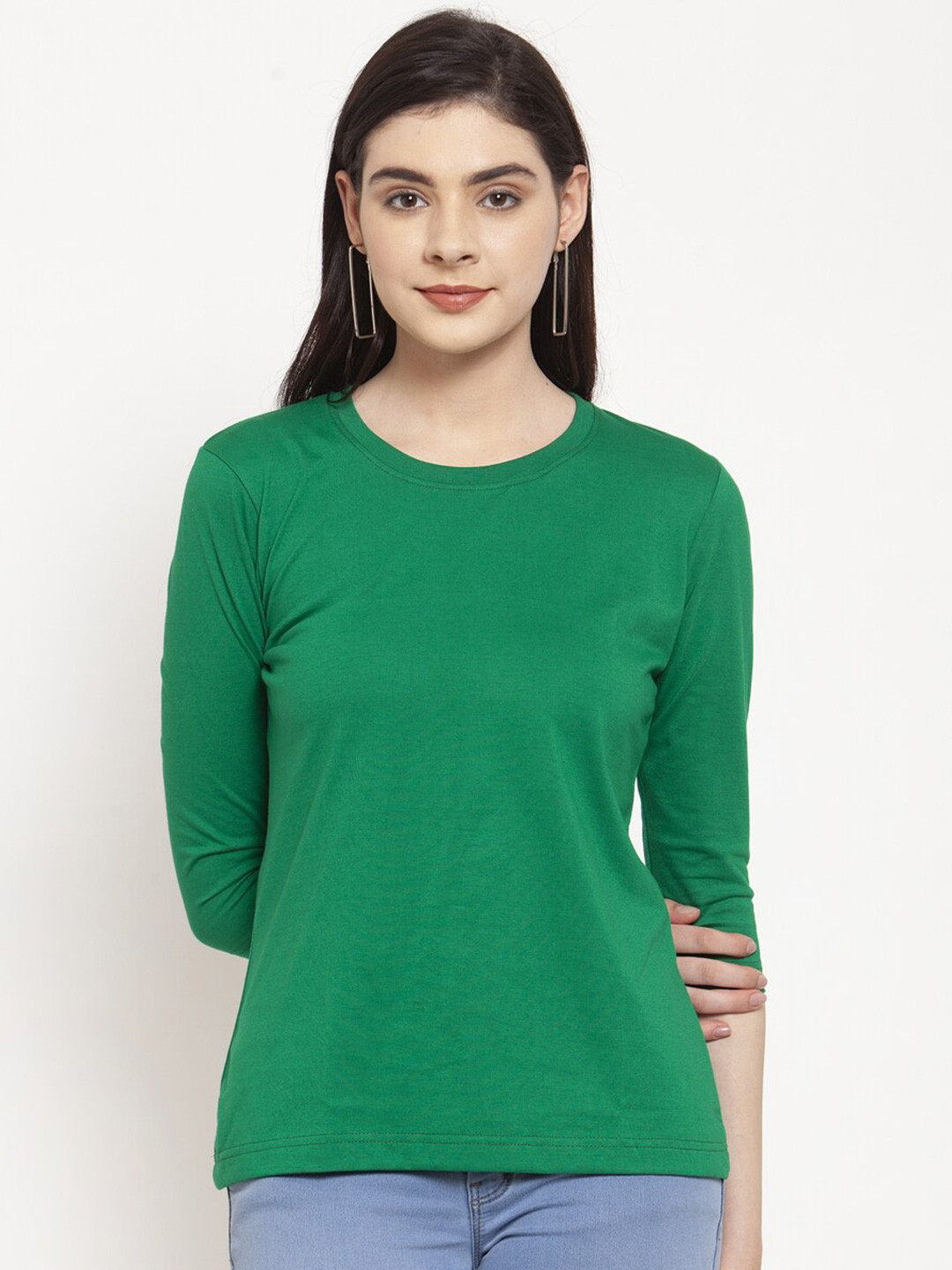 Friskers Women Green & leprechaun T-shirt