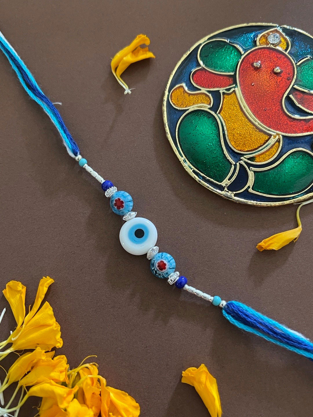 Digital Dress Room Men Blue Evil Eye Evil Eye Thread Rakhi