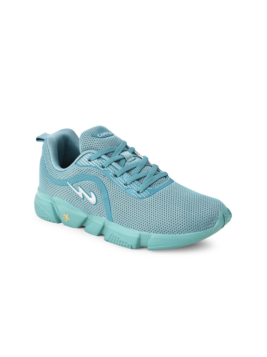 Campus Women Green Mesh Running Shoes