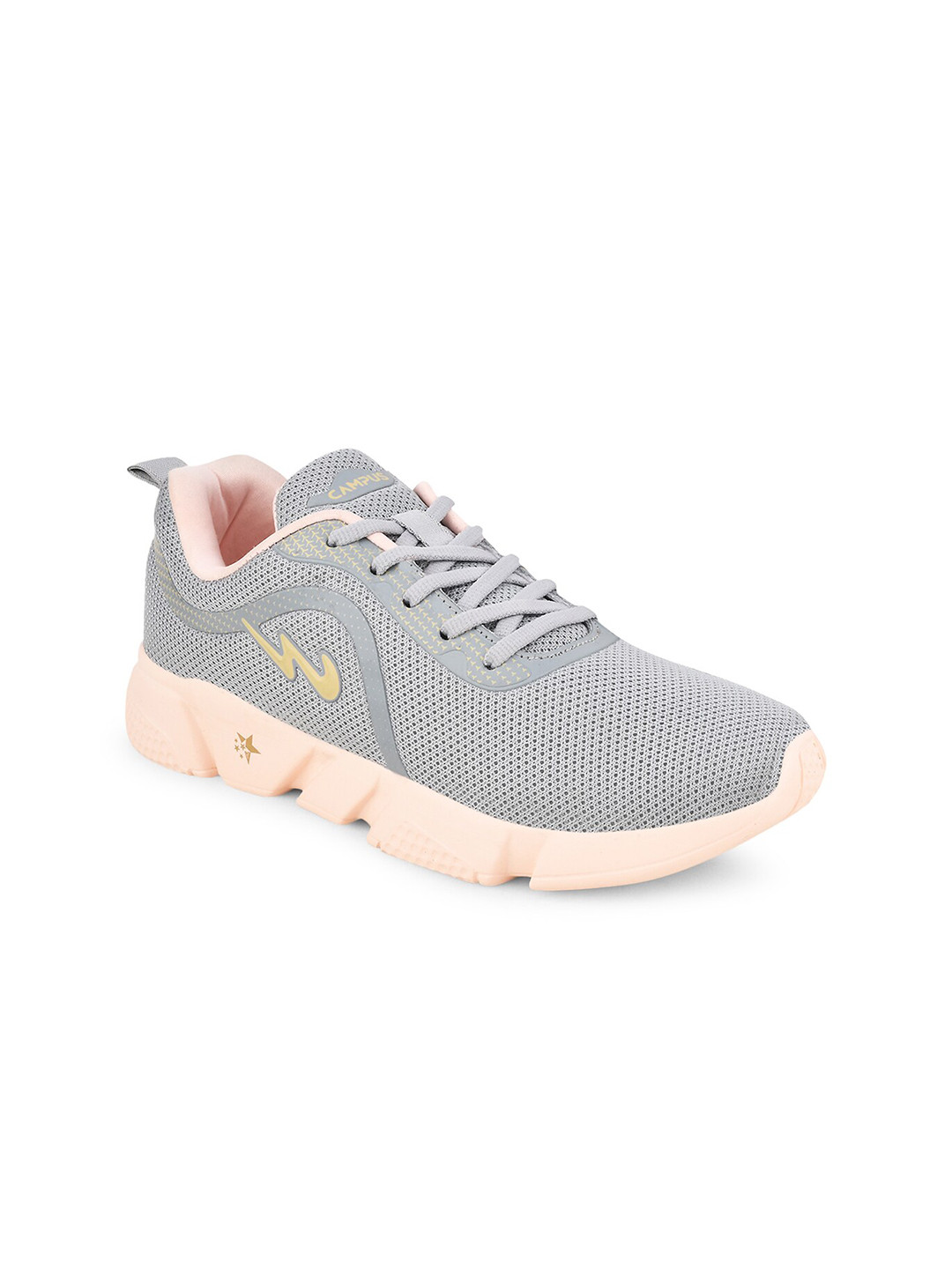 Campus Women Grey Mesh Running Shoes