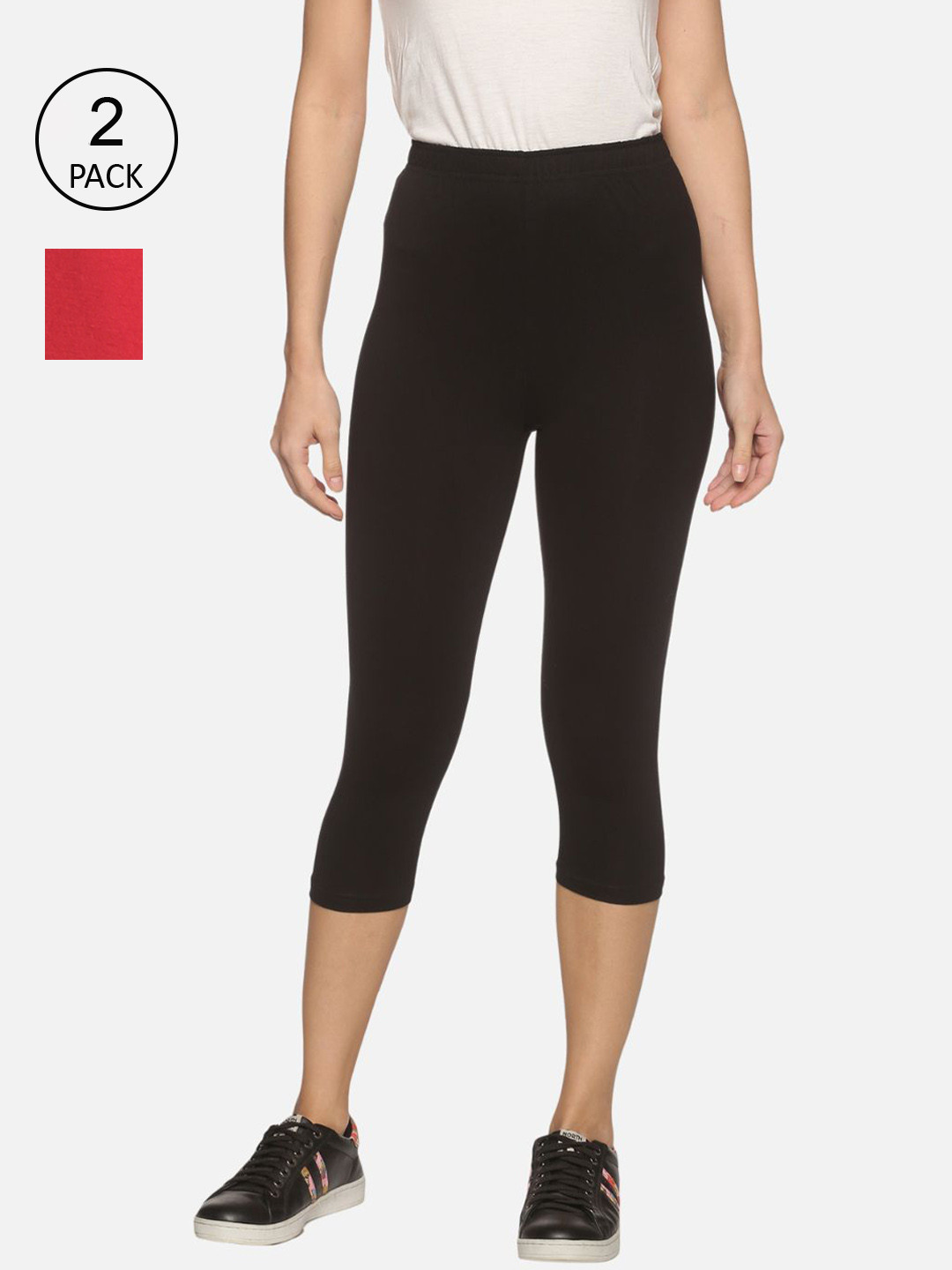 Outflits Women Red Capris