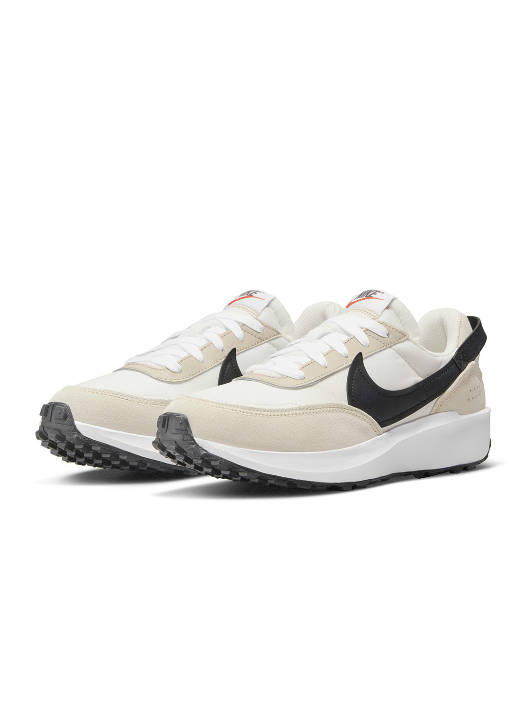 Nike Women Off White Waffle Debut Leather Sneakers