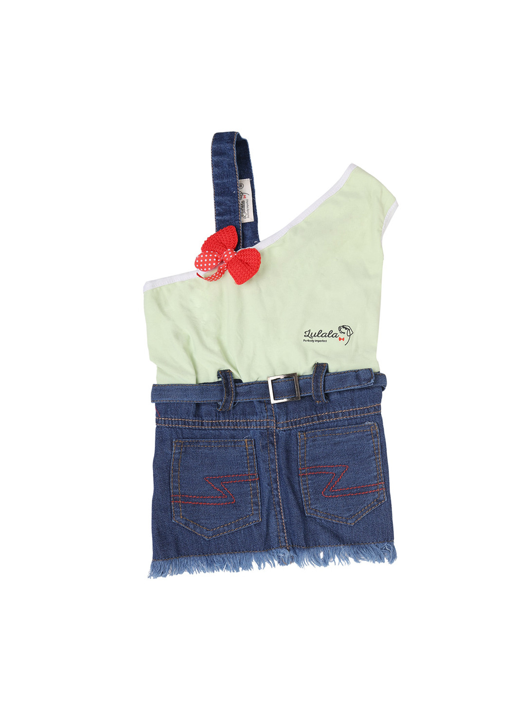 Lulala Sea Green Solid Dog Extra Large Dresses