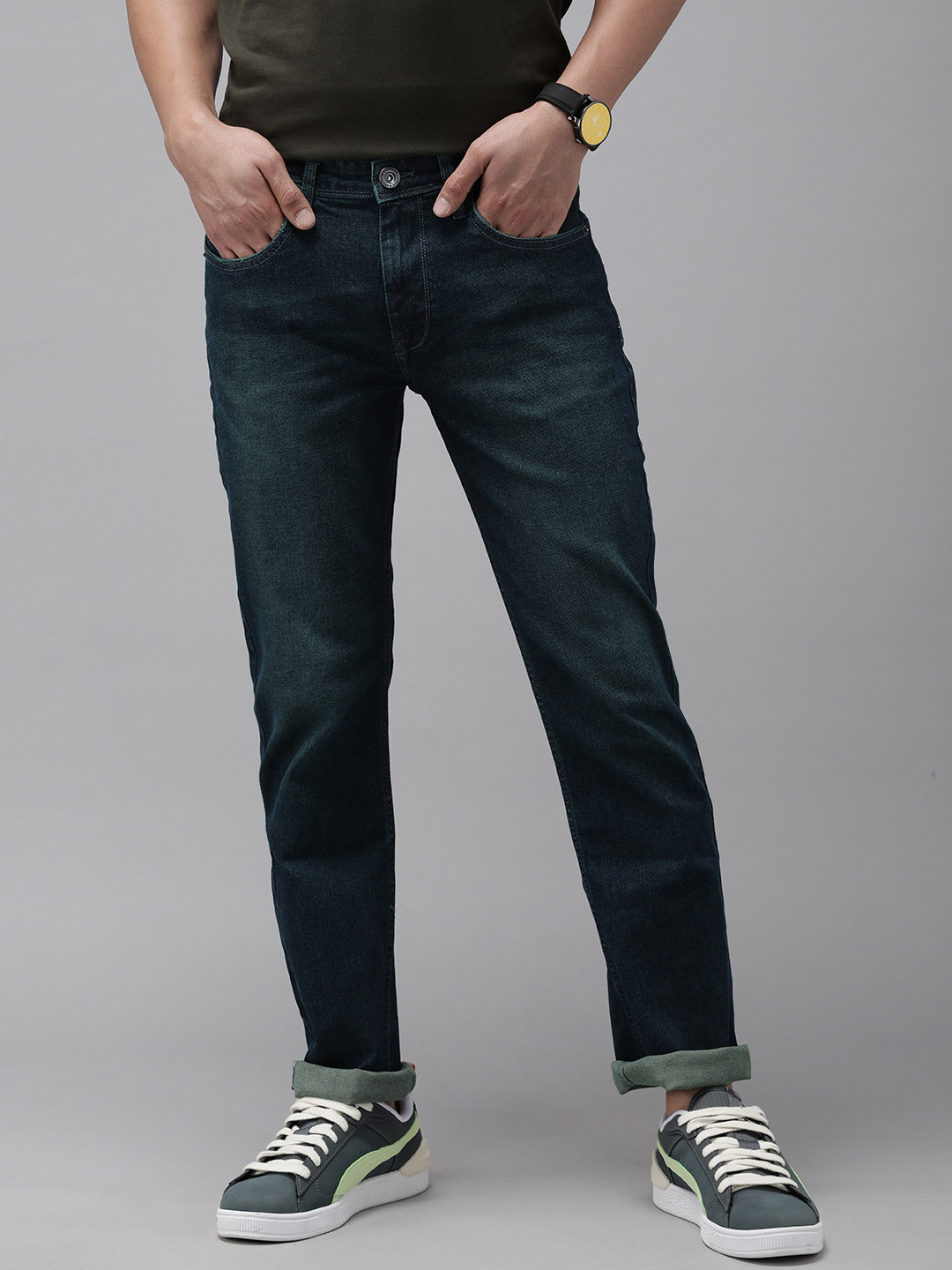 BEAT LONDON by PEPE JEANS Men Blue Light Fade Stretchable Jeans