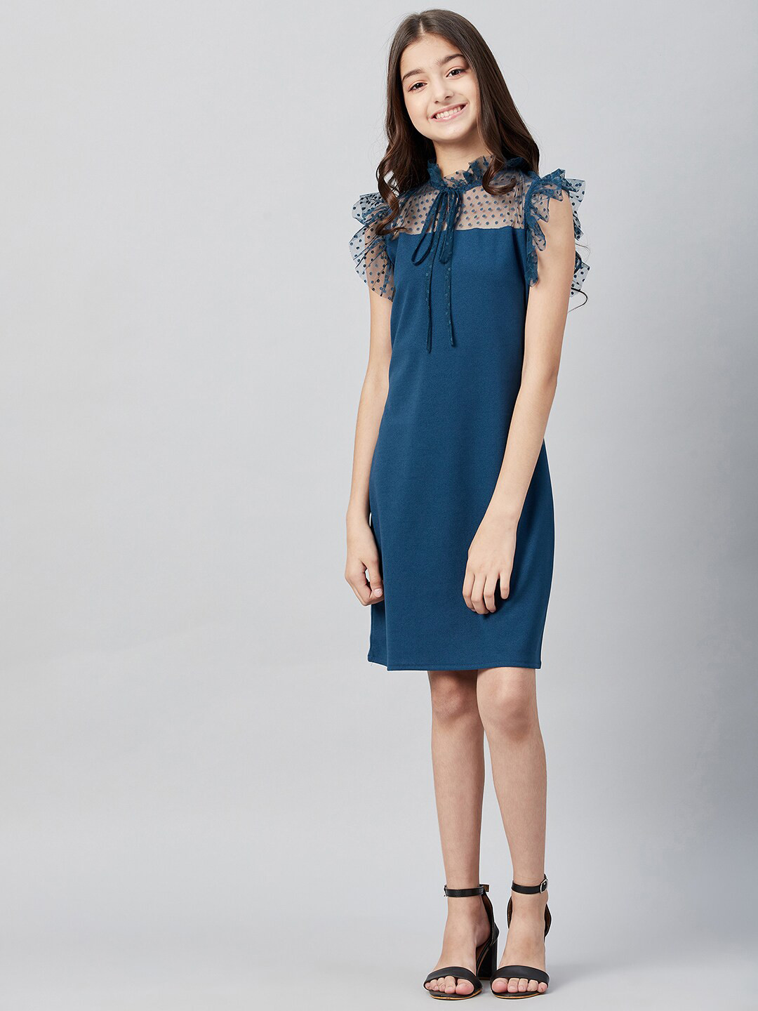 Athena Girl Blue A-Line Dress