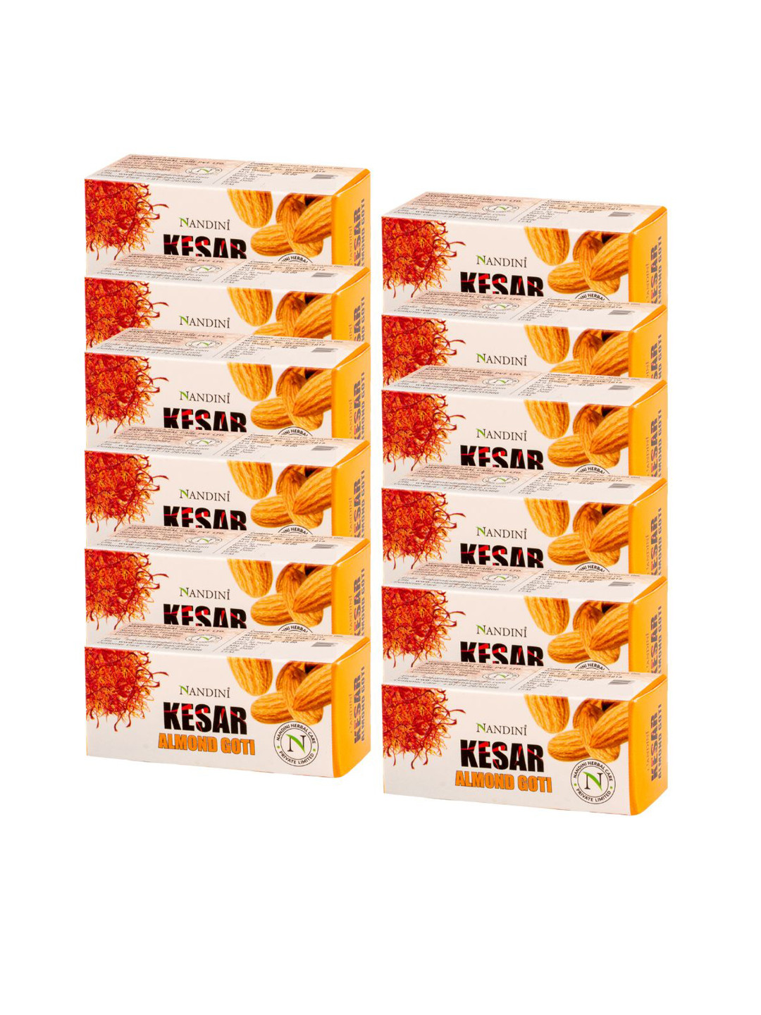 Nandini Herbal Brown Pack Of 12 Kesar Soap