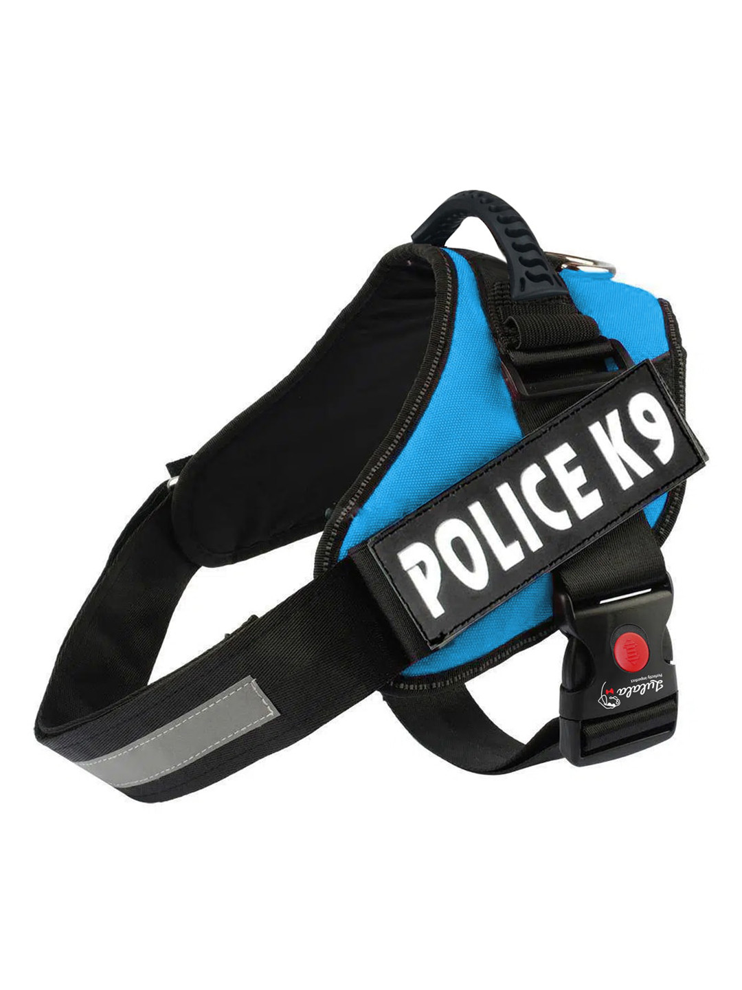 Lulala Blue & Black Self-Design Pet Harnesses